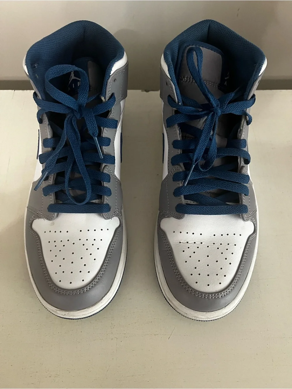 Nike Air Jordan 1 Mid Cement True Blue